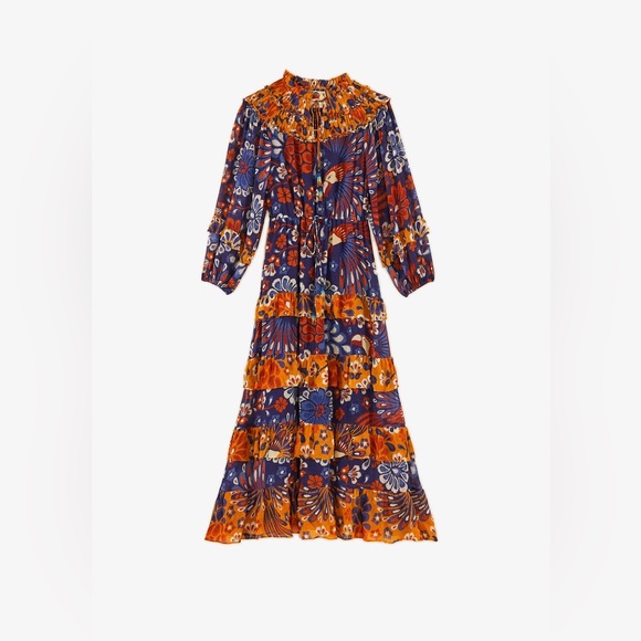 NWT FARM RIO Mixed Pineapple Flowers Maxi Dress - Picture 5 of 7